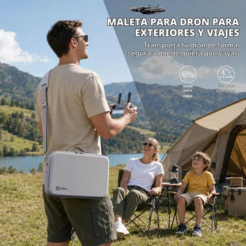 Vista 9 de Lykus Spartan N230 - Funda de transporte para DJI Neo 2 y RC2/RC-N3 Estuche de bolsa