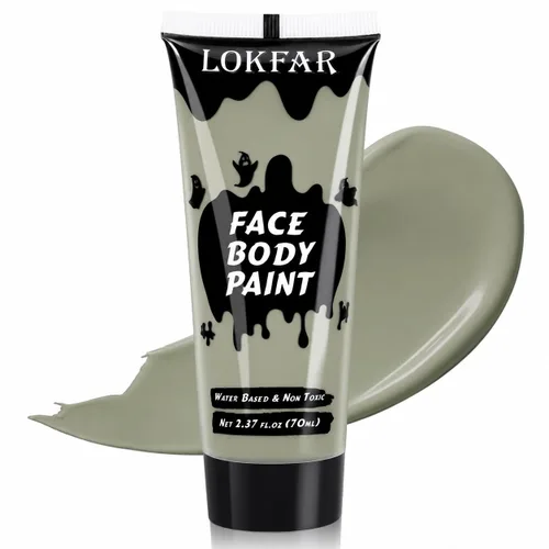Vista 29 de Pintura corporal blanca para maquillaje de Halloween, crema a base de agua Blanco