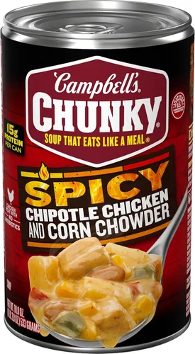 Vista 11 de Sopa espesa de Campbell’s Chunky, Healthy Request de pollo con maíz, lata de 18.8 oz (caja de 12)