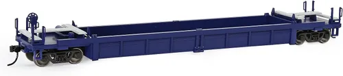 Vista 10 de Evemodel C8749 HO Scale 40ft Well Car 1:87 Fondo cóncavo 40' Carro de coche plano (3pcs - marrón)
