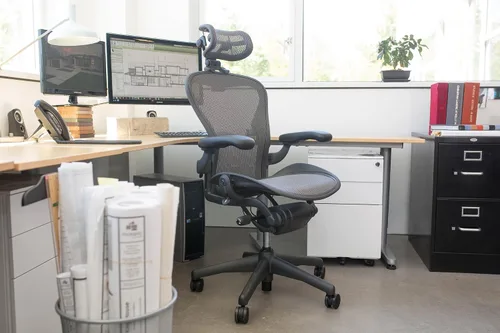 Vista 8 de Reposacabezas para silla Herman Miller Aeron de Engineered Now., otro, Plomo