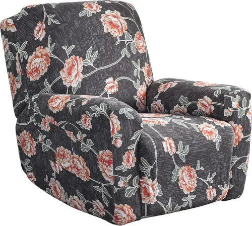 Vista 17 de Fundas elásticas para sillas reclinables, 4 piezas, estampado Lazyboy, funda de elastano suave para silla reclinable, protector de muebles