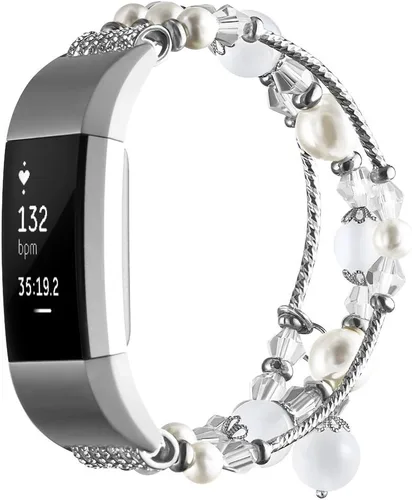 Vista 4 de Simpeak 5.8-7.2 Correa de moda compatible con Fitbit Charge 2 Smartwatch, banda elástica de repuesto para mujer solo para Fitbit Charge 2