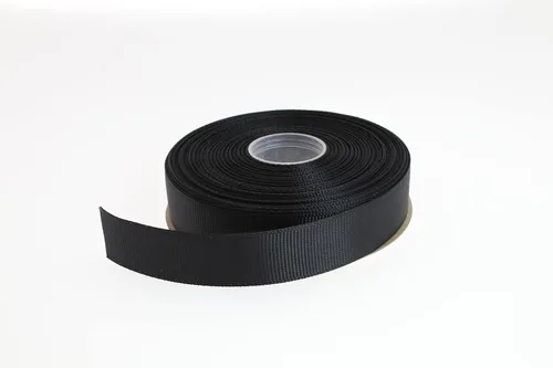 Vista 10 de Cinta de grogrén sólido de 25 yardas cada rollo, borde tejido 100% poliéster (1 pulgada, beige)