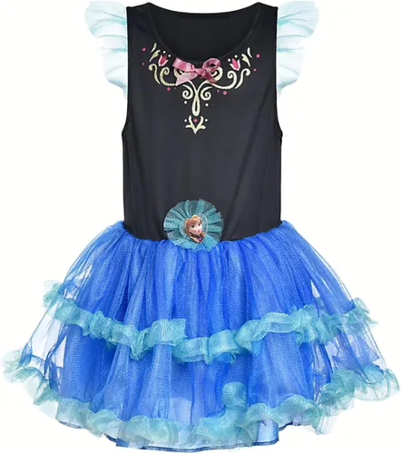 Vista 2 de Disney Frozen Anna - Vestido tutú para niñas pequeñas pequeño