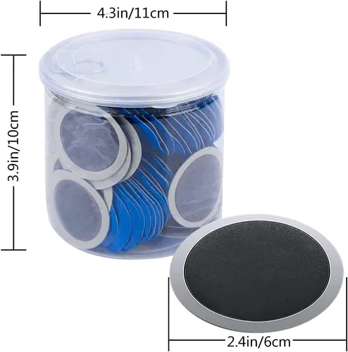 Vista 2 de Watris Veiyi 80 piezas 58 mm Parche de reparación de neumáticos, Kit de parches de neumáticos, Parches de neumáticos resistentes, Parches redondos