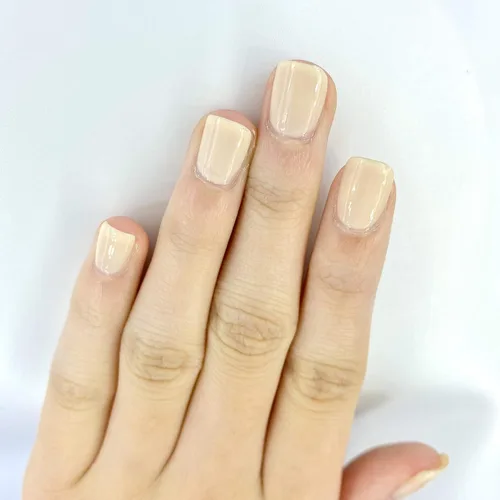 Vista 4 de AZA Esmalte de uñas, vegano, sin 10, libre de crueldad, no tóxico, resistente a las astillas, secado rápido, similar al gel, rosa beige