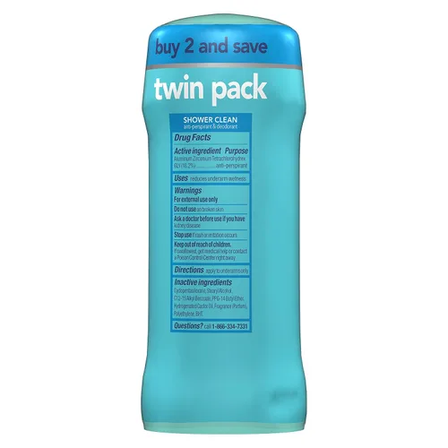 Vista 2 de Degree Inv Sld Shower Cle Tamaño 2/2.6 Degree Inv Sld Shower Clean 2 Pack 5.2 Oz