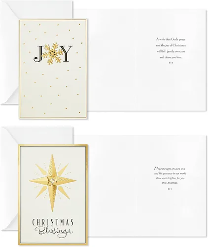 Vista 5 de Image Arts Surtido de tarjetas de Navidad religiosas en caja, paz en la tierra (4 diseños, 24 tarjetas con sobres)