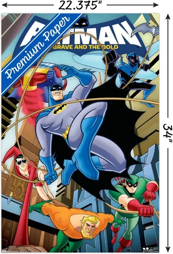 Vista 3 de Trends International DC Comics - Póster de pared de Batman - The Brave and The Bold de 22.375 x 34 pulgadas, versión premium sin marco