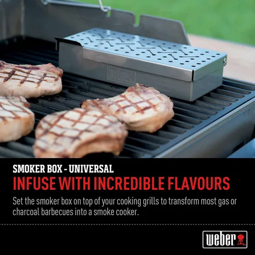 Vista 3 de Weber Caja universal para ahumar de acero inoxidable