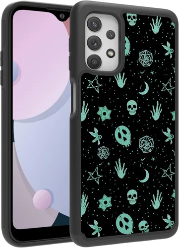 Vista 10 de Funda diseñada para Samsung Galaxy A32 (6.5"), funda duradera para teléfono con diseño de mármol abstracto firmado para Galaxy A32 5G, resistente