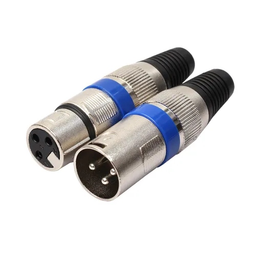 Vista 4 de VizGiz Paquete de 4 conectores XLR macho y hembra adaptador de cable de conector de micrófono de 3 pines conector de conector de audio DMX mezclador