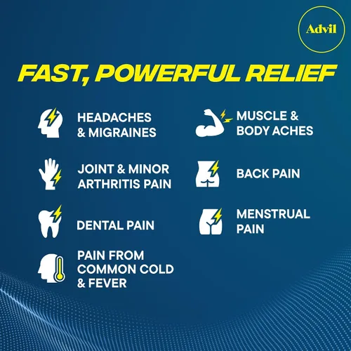Vista 2 de Advil Liqui-Gels Minis - Analgésico y reductor de fiebre, medicina para el dolor para adultos con ibuprofeno 200 mg para aliviar el dolor, 80