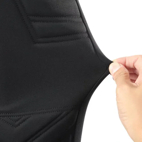 Vista 6 de Yeahdor Pantalones cortos de compresión acolchados para jóvenes, pantalones cortos de portero de fútbol, pantalones cortos de portero de fútbol