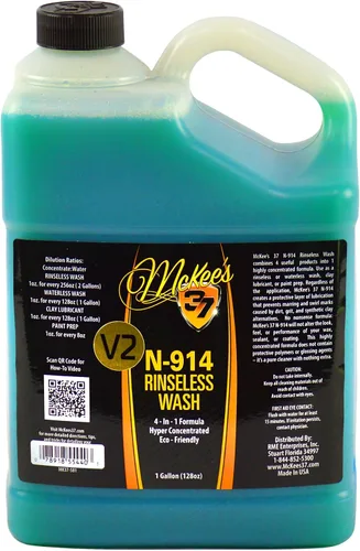 Vista 2 de McKee's 37 - N-914 Lavado sin enjuague V2 Lavado de autos rápido y fácil sin enjuague, potente jabón para automóvil, seguro para todos