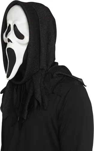 Vista 7 de Fun World Máscara de película Ghost Face para adulto, 30 aniversario, talla única, color blanco