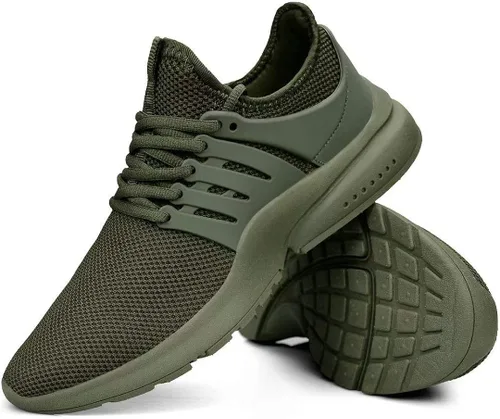 Vista 6 de Troadlop - Tenis de correr para hombre, antideslizantes, transpirables, ligeras, resistentes al deslizamiento, deportivas, para caminar, gimnasio