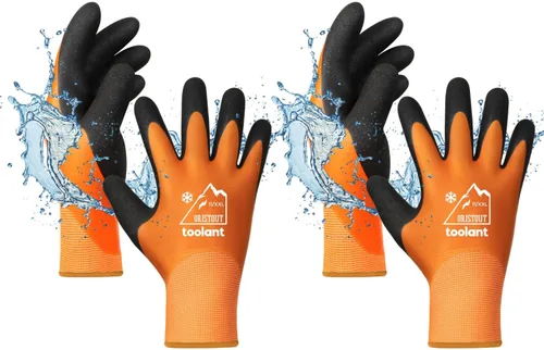 Vista 19 de Guantes de trabajo de invierno impermeables para hombres y mujeres, pantalla táctil, guantes para congelador, aislados térmicamente, para clima frío