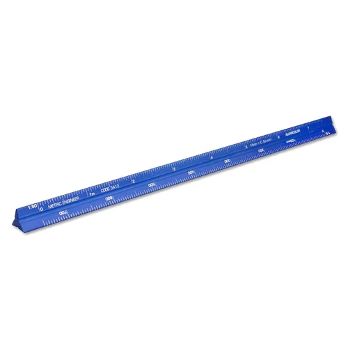 Vista 43 de Alumicolor Regla Métrica de Bolsillo para Arquitecto de Aluminio, 15CM, Negro