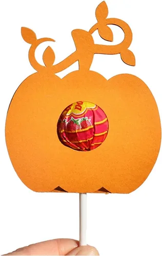 Vista 3 de ljhnba Soporte para piruletas de calabaza de Halloween, troqueles de corte, accesorios de decoración de álbumes de fotos, manualidades para diario