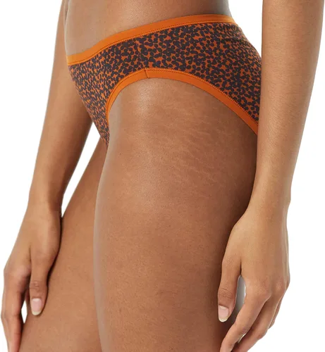 Vista 3 de Tienda Essentials Ropa interior de bikini de algodón para mujer (disponible en tallas grandes), paquete de 6