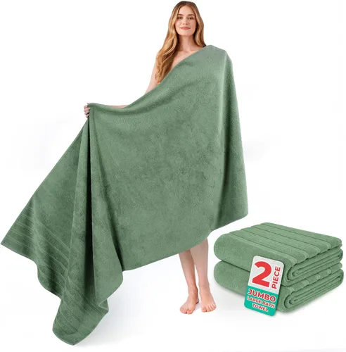 Vista 52 de American Soft Linen 100% Cotton Luxury Turkish Towels, 2PC 35x70 Bath Sheet
