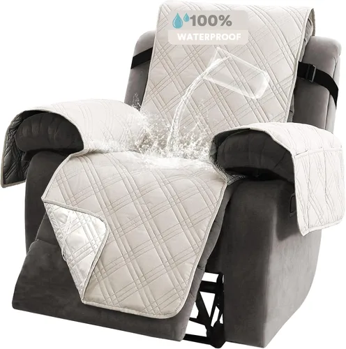 Vista 32 de PrinceDeco Fundas 100% impermeables para sofá biplaza de 2 cojines, fundas impermeables y lavables para sofá con bolsillo lateral, protector