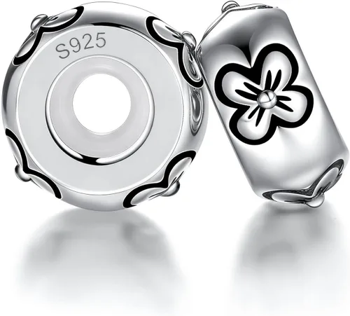 Vista 13 de Lovans 925 Sterling Silver Stopper Charms for Bracelets, Stopper Beads Fit DIY Jewelry