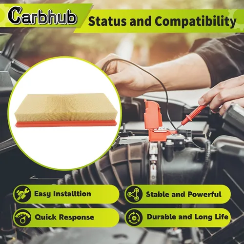 Vista 2 de Carbhub 2730940404 1120940004 Filtro de aire Reemplazo para Mercedes-Benz S400 CLK320 GLK350 SL550 CLS550 E350 E550 R350 SLK300 C230 Filtro de aire