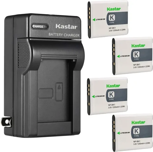 Vista 7 de Kastar - Cargador de batería de pared para Sony NP-BK1 NP-FK1, cargador Sony BC-CSK, Sony Cyber-Shot DSC-W180, Cyber-Shot DSC-W190, Cyber-Shot