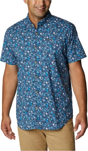 Vista 36 de Columbia - Camisa de manga corta para hombre Rapid Rivers con estampado, con cómodo elástico Colegial Navy Outback