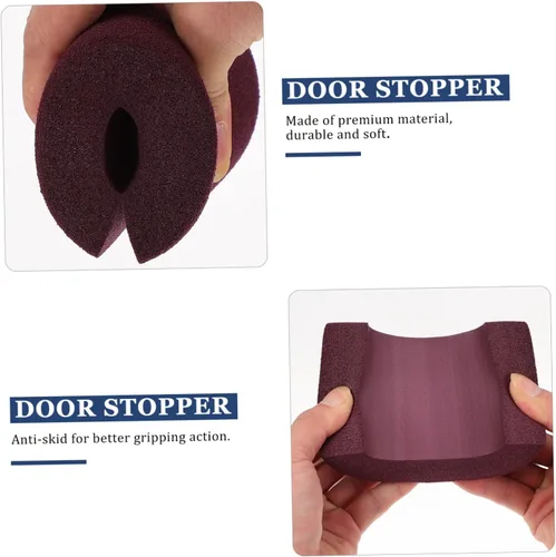 Vista 9 de ibasenice 2 sets tapón de puerta para el hogar dedo protector niño manija de puerta seguridad 2 unids*2