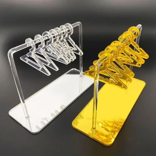 Vista 6 de Lindo soporte para aretes, perchas, forma única, soporte de exhibición de aretes de acrílico, estante de exhibición, organizador colgante de aretes