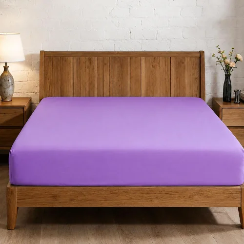 Vista 131 de Sábana bajera ajustable de lujo suave de 600 hilos, 100% algodón egipcio, sábana bajera ajustable individual con elástico alrededor, se adapta a