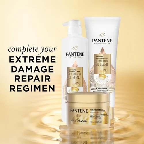 Vista 13 de Pantene Miracle Rescue Curl Define & Shine - Acondicionador sin enjuague, 10.1 onzas líquidas
