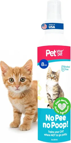 Vista 9 de Spray de entrenamiento para orinal para gatos, sin orina ni caca, 16 onzas líquidas