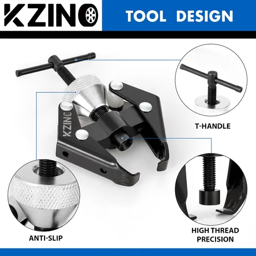 Vista 3 de KZINO - Kit de extracción de terminal de batería y cojinete de brazo resistente, herramienta de extracción de limpiaparabrisas, herramienta