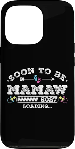 Vista 10 de Soon to Be Mamaw 2027 Loading for Pregnancy Announcement Case for iPhone XR