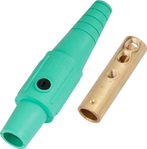 Vista 3 de Marinco CLS20FB-A CLS tipo Cam, serie 16 en línea, conector de un solo pin, 400 amperios, 600 voltios, #2-2/0 AWG, hembra - negro (A)