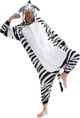 Vista 5 de Adult Onesie Pajamas Cosplay Costume Animal Plush Homewear Sleepwear Jumpsuit for Men Women Girls Boys Teens
