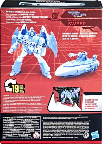 Vista 4 de Transformers Toys Studio Series 86-10 Voyager Class The Movie 1986 Decepticon Sweep Figura de acción, para edades de 8 años en adelante, 6.5 pulgadas