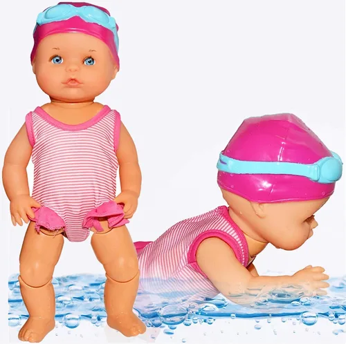 Vista 7 de Muñeca eléctrica impermeable para nadar en bañera y piscina
