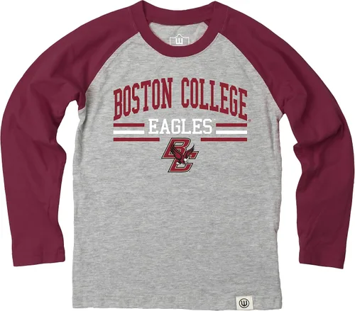 Vista 10 de Wes and Willy NCAA playera raglán de manga larga para niños