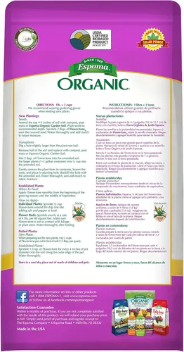Vista 3 de Espoma Organic Flower-Tone 3-4-5 Alimento vegetal natural y orgánico; bolsa de 4 libras; fertilizante orgánico para flores, anuales, plantas