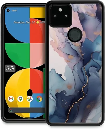 Vista 172 de Compatible con Google Pixel 4A 5G Mobile Case Creative Acrylic Panel trasero Silicona Protección Grip especialmente diseñado para Google Pixel 4A 5G