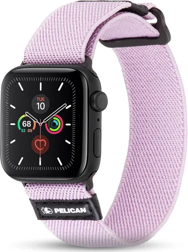 Vista 9 de Pelican - Correa de reloj de 1.654-1.732 in - Serie PROTECTOR - Compatible con Apple Watch Series 6, SE, 5, 4, 3, 2, 1 - Negro