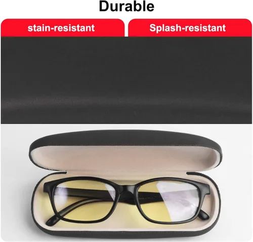 Vista 5 de RayLove Fundas de lentes unisex rígidas funda protectora para lentes Diseño tejidoRosa