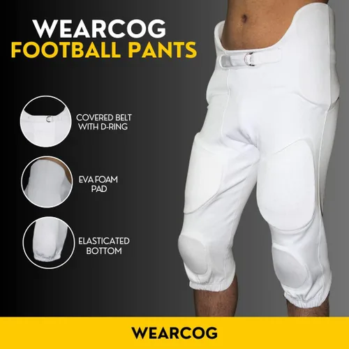Vista 3 de Flex - Pantalones de fútbol integrados para adultos 7 pantalones de fútbol acolchados para práctica con almohadillas integradas