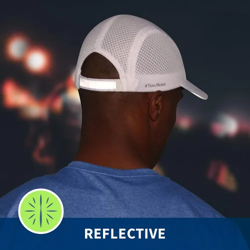 Vista 6 de TrailHeads Race Day Performance - Gorra deportiva ligera de secado rápido para hombre, talla única